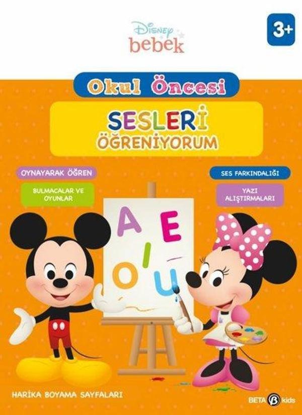 Disney Eğitsel Okul Öncesi Sesleri Öğreniyorum 3+Yaş - Beta Kids - Image 1