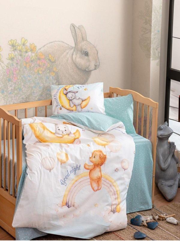 COTTON BOX 2000-CB BEBEK BASKILI RNF NEVRESIM TAKIMI MOON MINT - Image 1