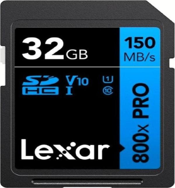 Lexar 32GB 800x Pro 150Mb/s SDHC Hafıza Kartı - Image 1