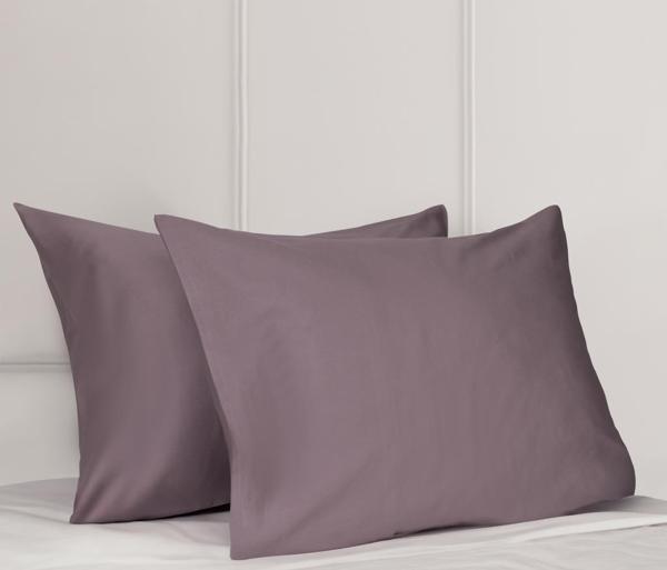Luoca Patisca Saten 2' Li Yastık Kılıfı Mürdüm - Image 1