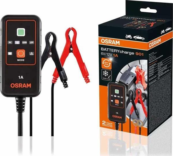 Osram Akü Şarj Cihazı 6-12V 1 Amper OEBSC901 - Image 1