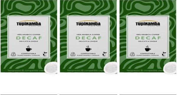 Tupinamba Decaf Kapsül Kahve 30 Adet ( Compostable - Nespresso Makineleriyle Uyumlu - Kafeinsiz) - Image 1