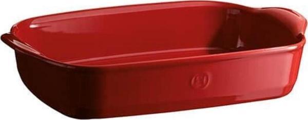 Emile Henry Fırın Kabı Dikdörtgen 36 x 23,5 cm Kırmızı/Burgundy - Image 1