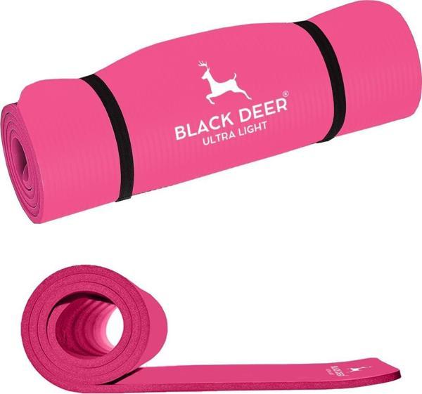 BLACK DEER Ultra Light Pilates Yoga Kamp Matı Egzersiz Minderi Kaymaz Taban 180x55 cm 10 mm - Image 1