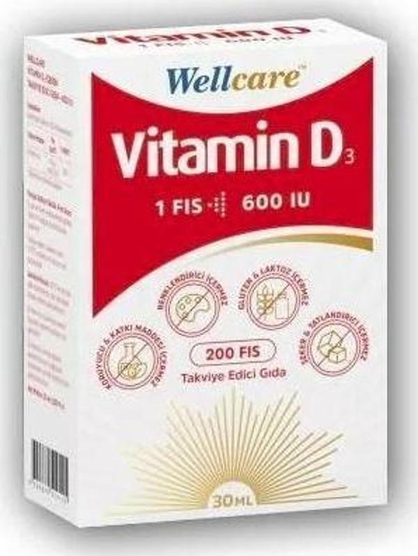 Wellcare Vitamin D3 Sprey 600 IU 30 ml - Image 1