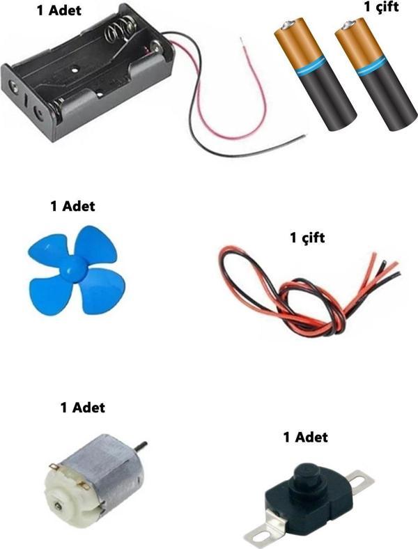 Motor Deney Seti - Ortookul Deney Seti Fen Dersi Deneyi Elektirik Deneyi - Image 1