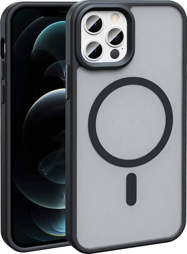 Apple iPhone 11 Pro Max Kılıf Magsafe Şarj Özellikli Mat Arka Yüzey Zore Sio Kapak - Image 1