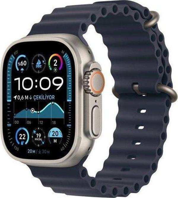 Apple Watch Ultra 2 GPS + Cellular 49mm Case with Navy Ocean Band - Image 1