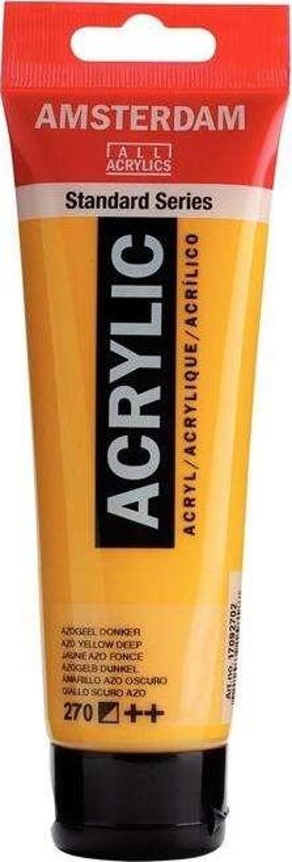Talens Amsterdam Akrilik Boya 120 ml Azo Yellow Deep 270 - Image 1