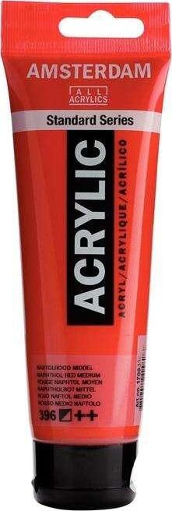 Talens Amsterdam Akrilik Boya 120 ml Naphthol Red Medium 396 - Image 1