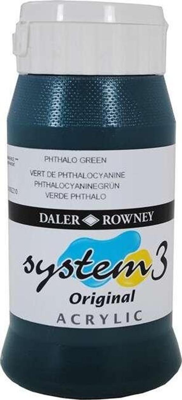 Daler Rowney System3 Akrilik Boya 500 ml Phthalo Green 361 - Image 1