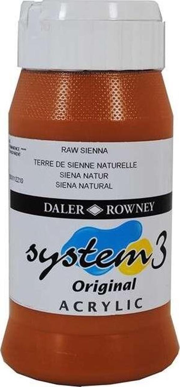 Daler Rowney System3 Akrilik Boya 500 ml Raw Sienna 667 - Image 1