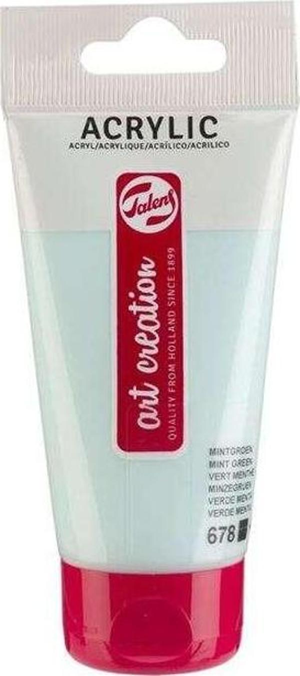 Talens Art Creation Akrilik Boya 75 ml Mint Green 678 - Image 1