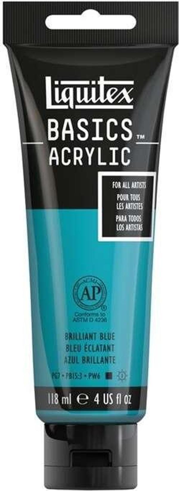 Liquitex Basics Akrilik Boya 118 ml Brillant Blue 570 - Image 1