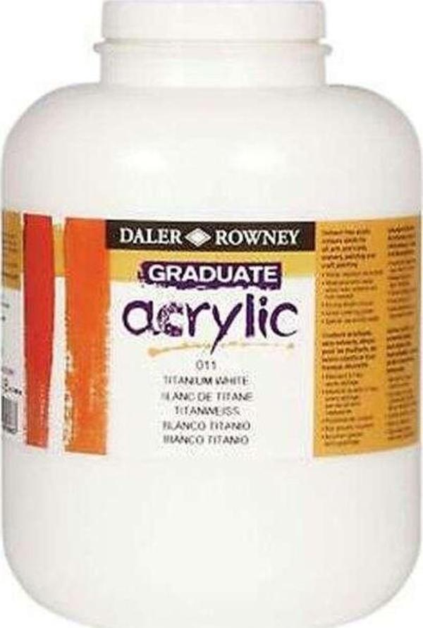 Daler Rowney Graduate Akrilik 2.25 lt Titanium White 1 - Image 1