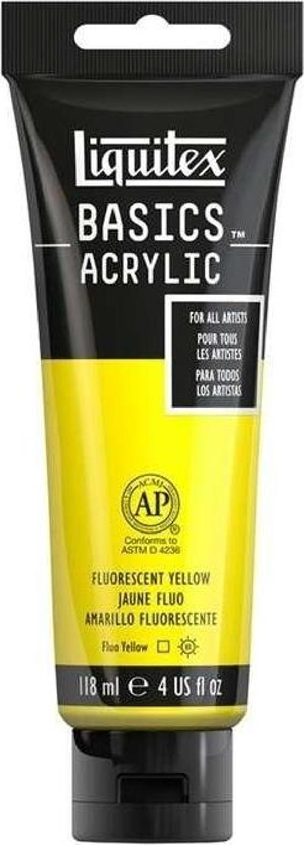 Liquitex Basics Akrilik Boya 118 ml Fluorescent Yellow 981 - Image 1