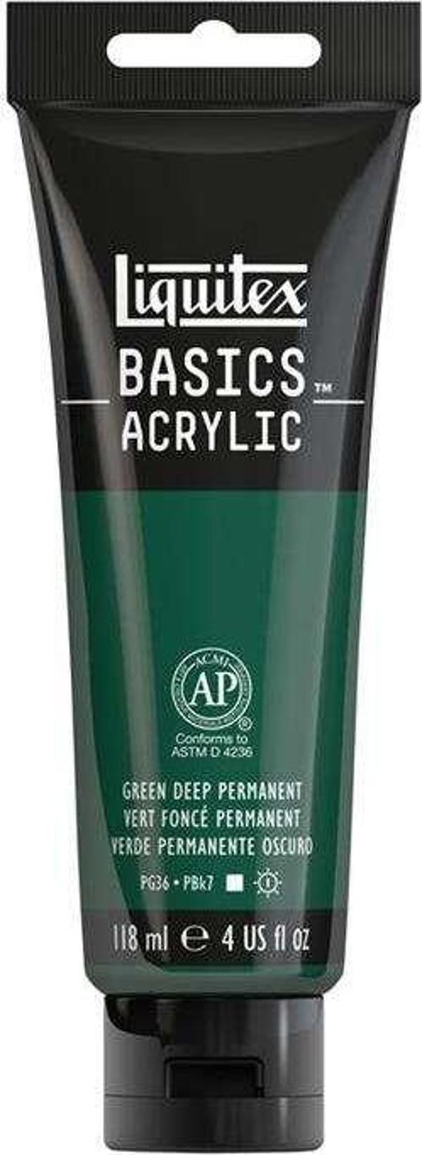 Liquitex Basics Akrilik Boya 118 ml Green Deep 350 - Image 1