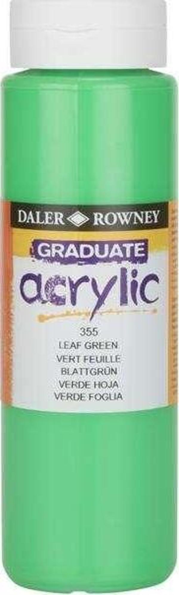 Daler Rowney Graduate Akrilik Boya 500 ml Leaf Green 355 - Image 1