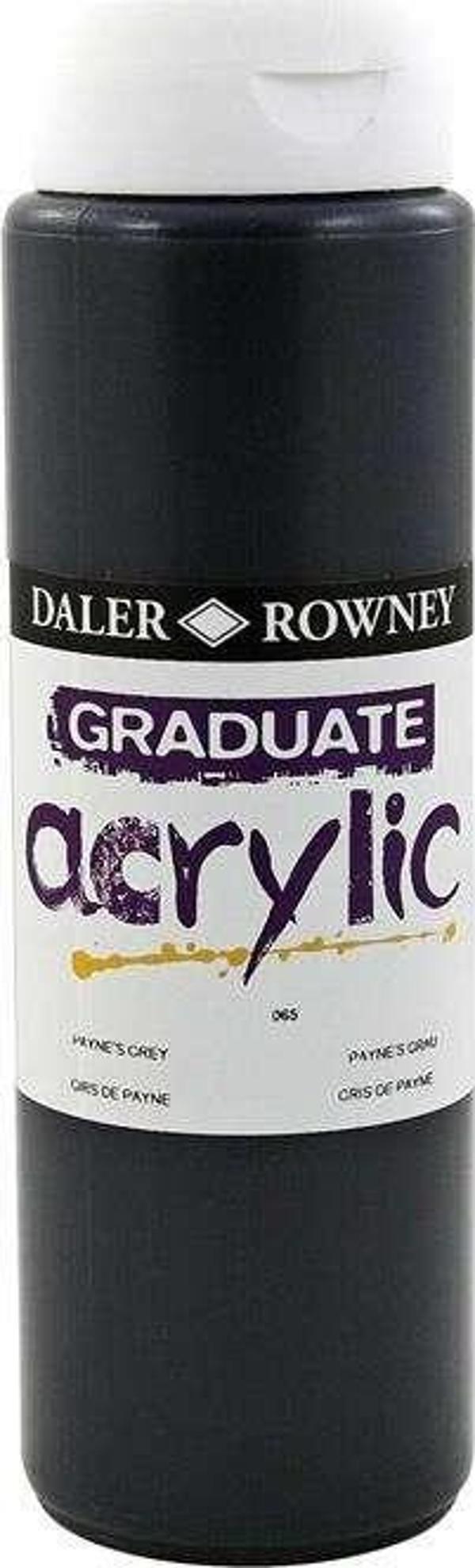 Daler Rowney Graduate Akrilik Boya 500 ml Payne’s Grey 65 - Image 1