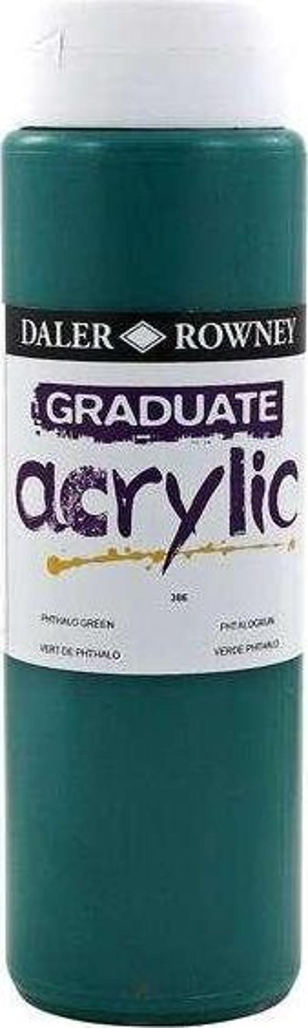 Daler Rowney Graduate Akrilik Boya 500 ml Phthalo Green 386 - Image 1