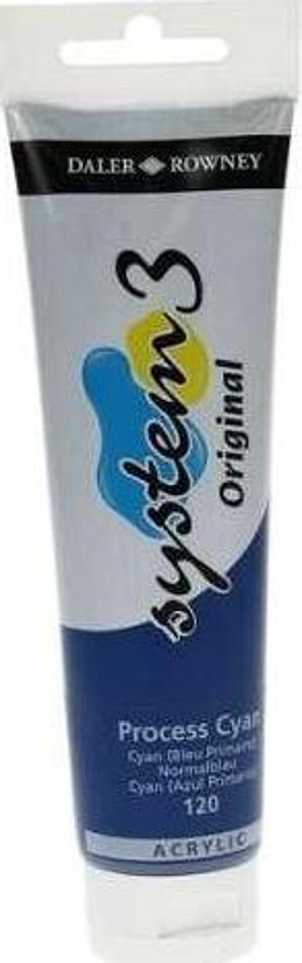Daler Rowney System3 Akrilik Boya 150 ml Process Cyan 120 - Image 1