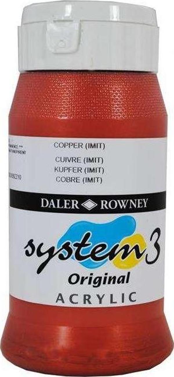 Daler Rowney System3 Akrilik Boya 500 ml Copper Hue 230 - Image 1