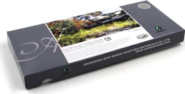 Maries Akrilik Boya Seti 12 ml 12li 812B - Image 1