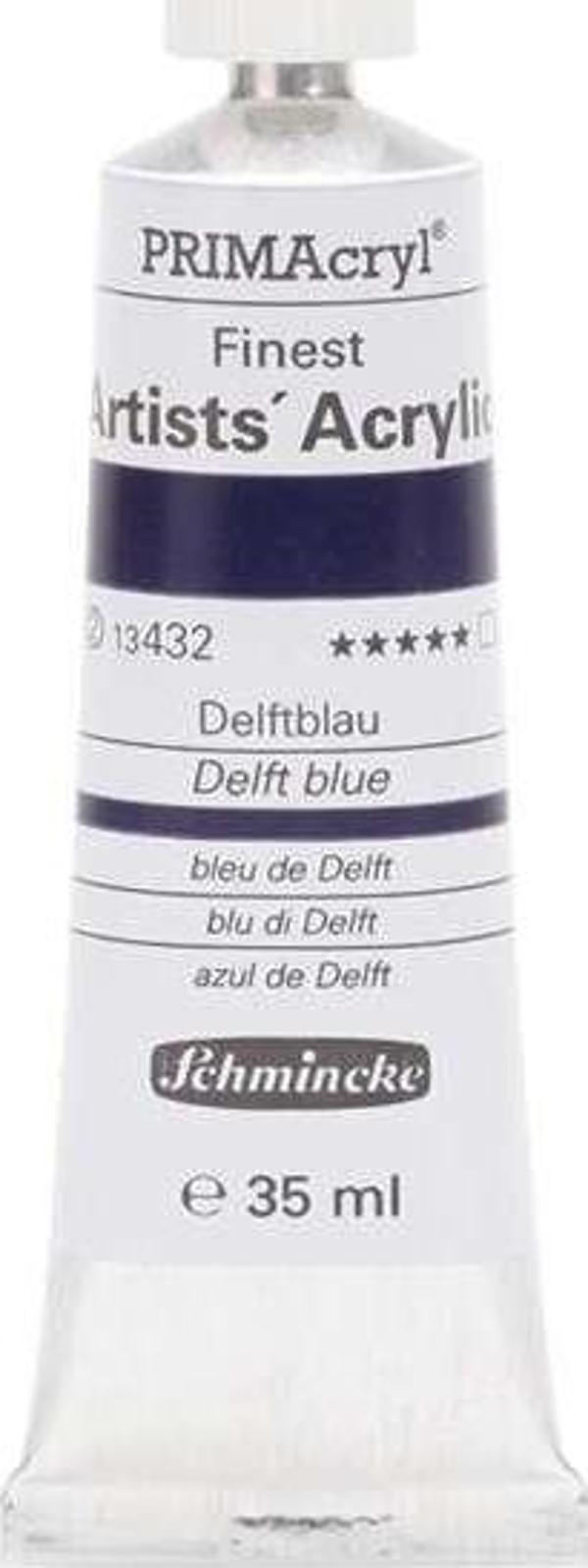 Schmincke PRİMAcryl Artist Akrilik Boya 35 ml Seri 2 Delft Blue 432 - Image 1