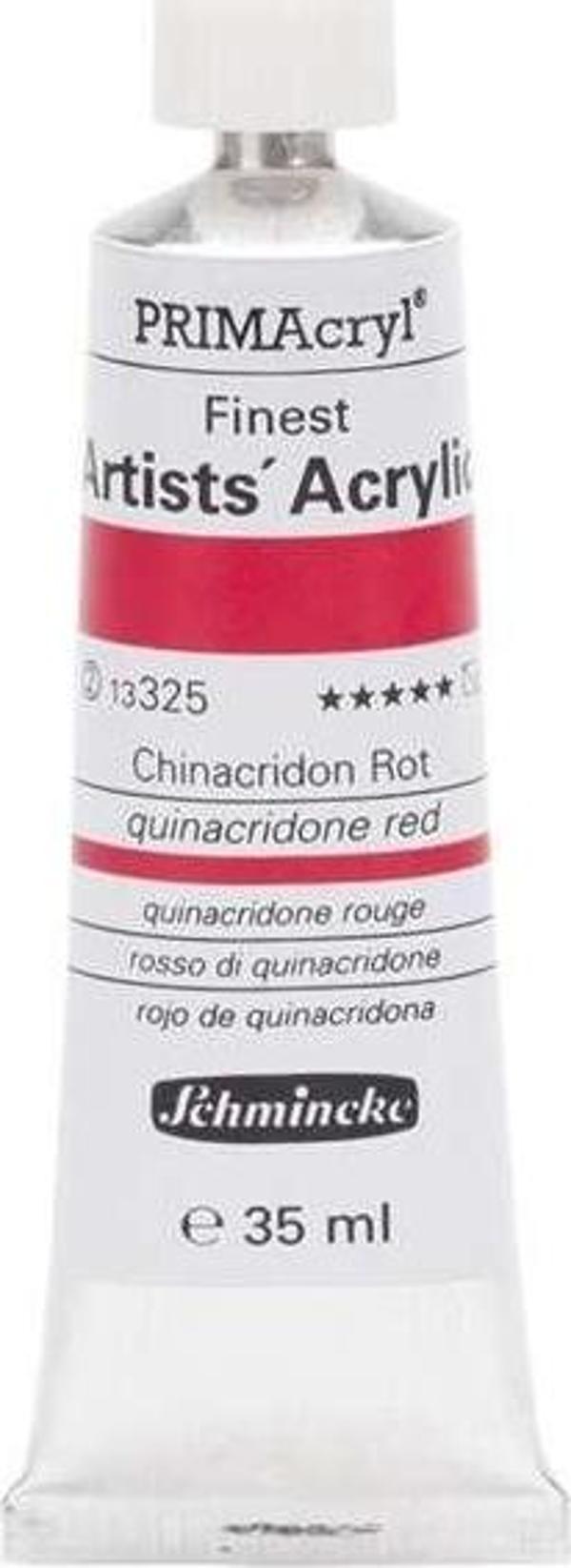 Schmincke PRİMAcryl Artist Akrilik Boya 35 ml Seri 2 Quinacridone Red 325 - Image 1