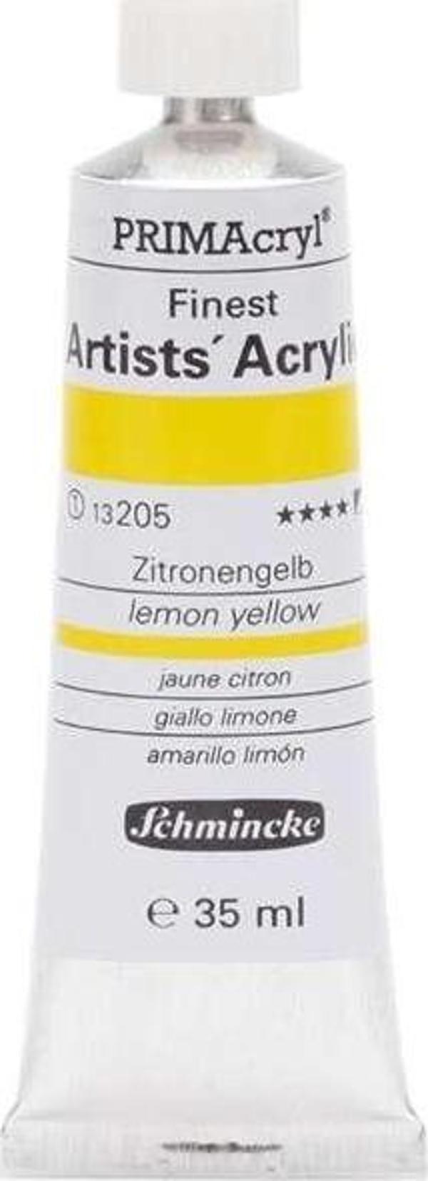 Schmincke Primacryl Akrilik Boya 35 ml S1 N205 Lemon Yellow - Image 1