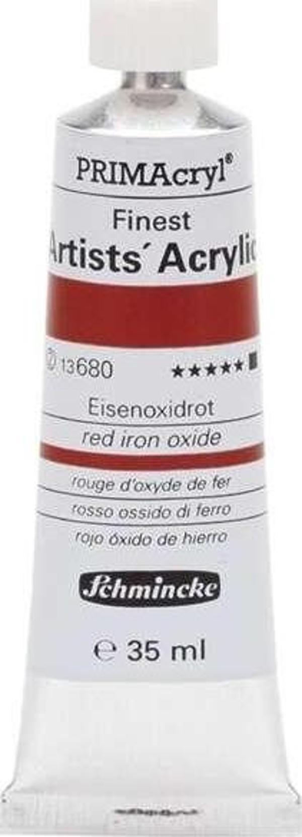 Schmincke PRİMAcryl Artist Akrilik Boya 35 ml Seri 2 Red Iron Oxide 680 - Image 1