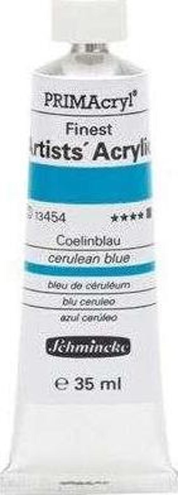 Schmincke Primacryl Akrilik Boya 35 ml Seri 2 454 Cerulean Blue - Image 1