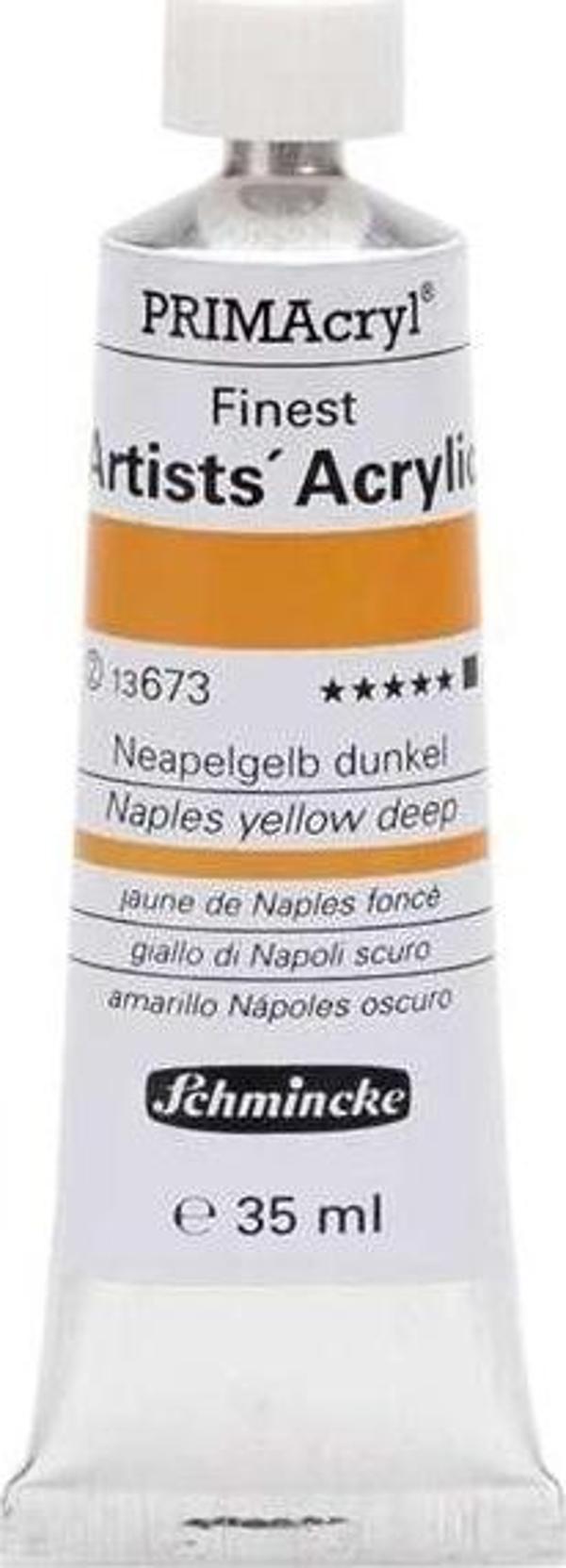 Schmincke Primacryl Akrilik Boya 35 ml Seri 2 673 Naples Yellow Deep - Image 1