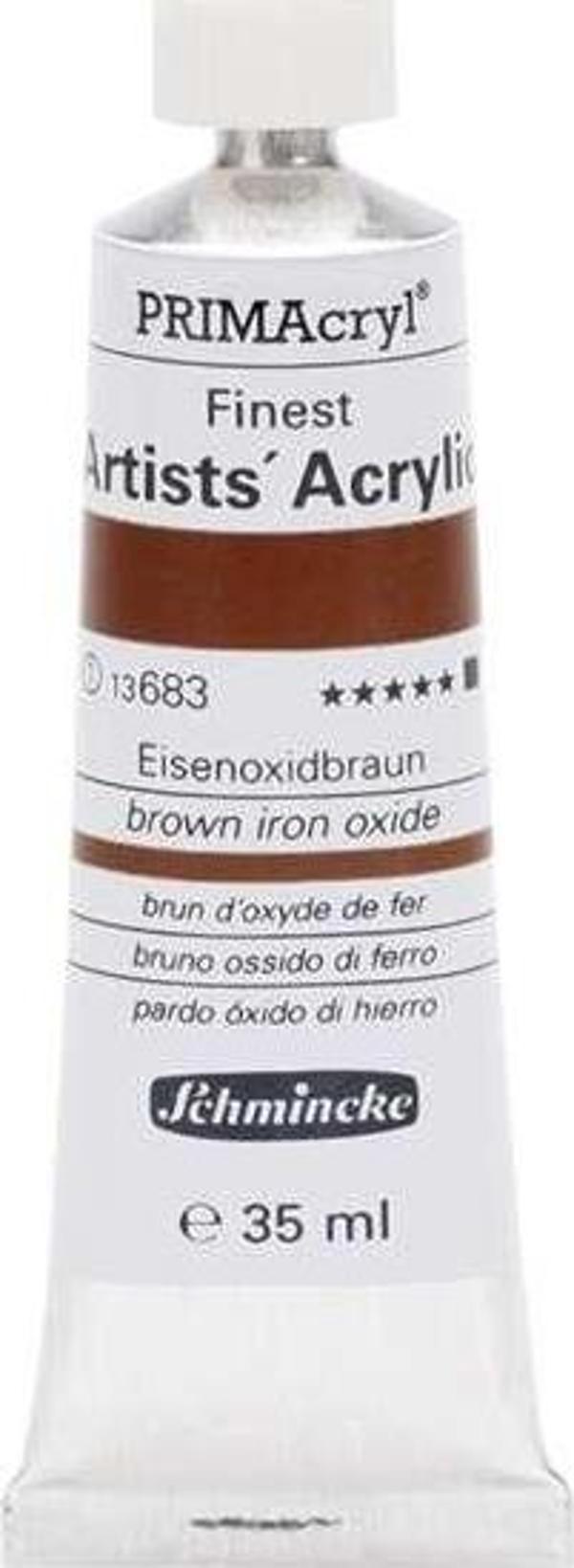 Schmincke PRIMAcryl Artists Profesyonel Akrilik Boya 35 ml Seri 1 Brown Iron Oxide 13683 - Image 1
