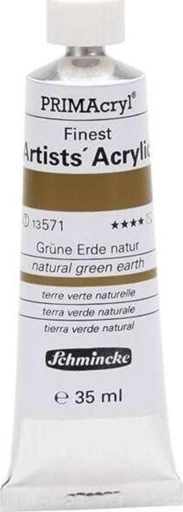 Schmincke PRIMAcryl Artists Profesyonel Akrilik Boya 35 ml Seri 1 Natural Green Earth 13571 - Image 1