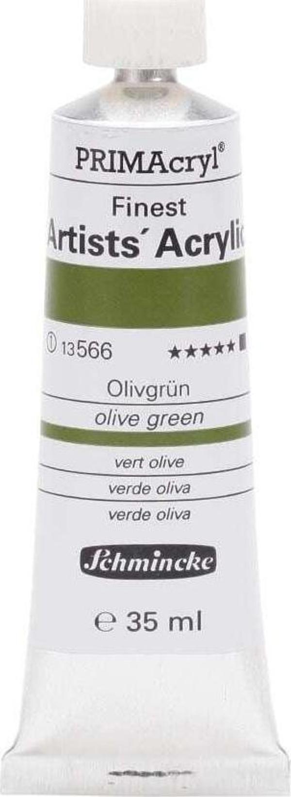 Schmincke PRIMAcryl Artists Profesyonel Akrilik Boya 35 ml Seri 1 Olive Green 13566 - Image 1