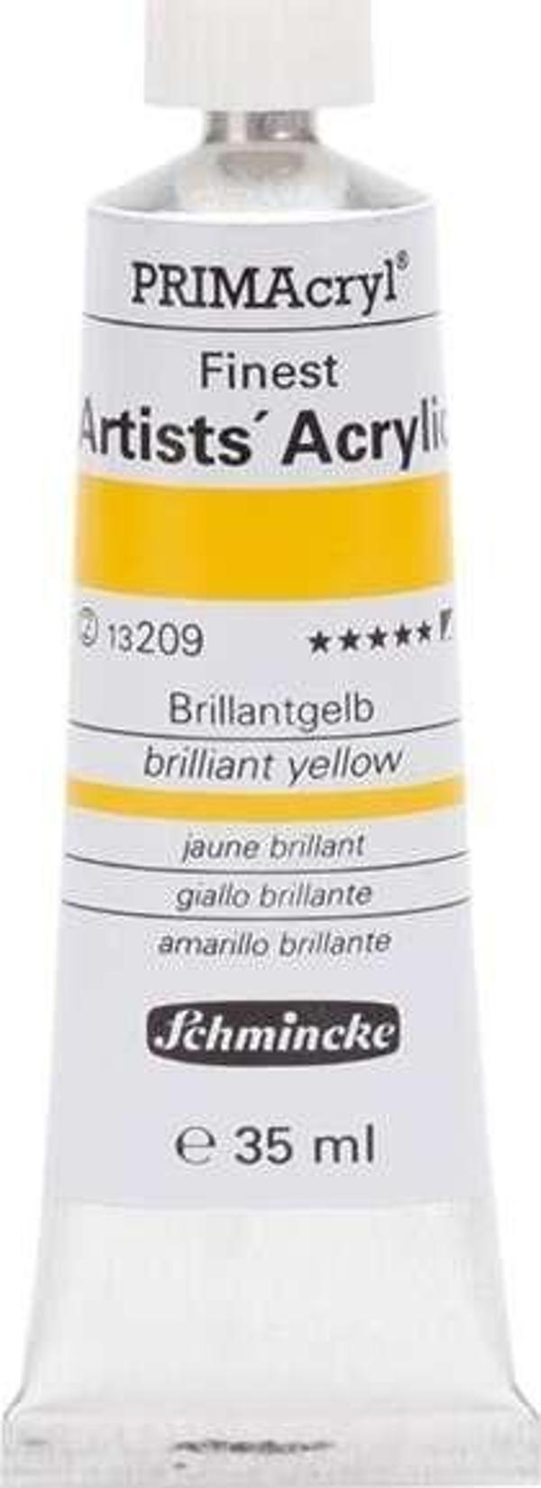 Schmincke PRIMAcryl Artists Profesyonel Akrilik Boya 35 ml Seri 2 Brillant Yellow 13209 - Image 1