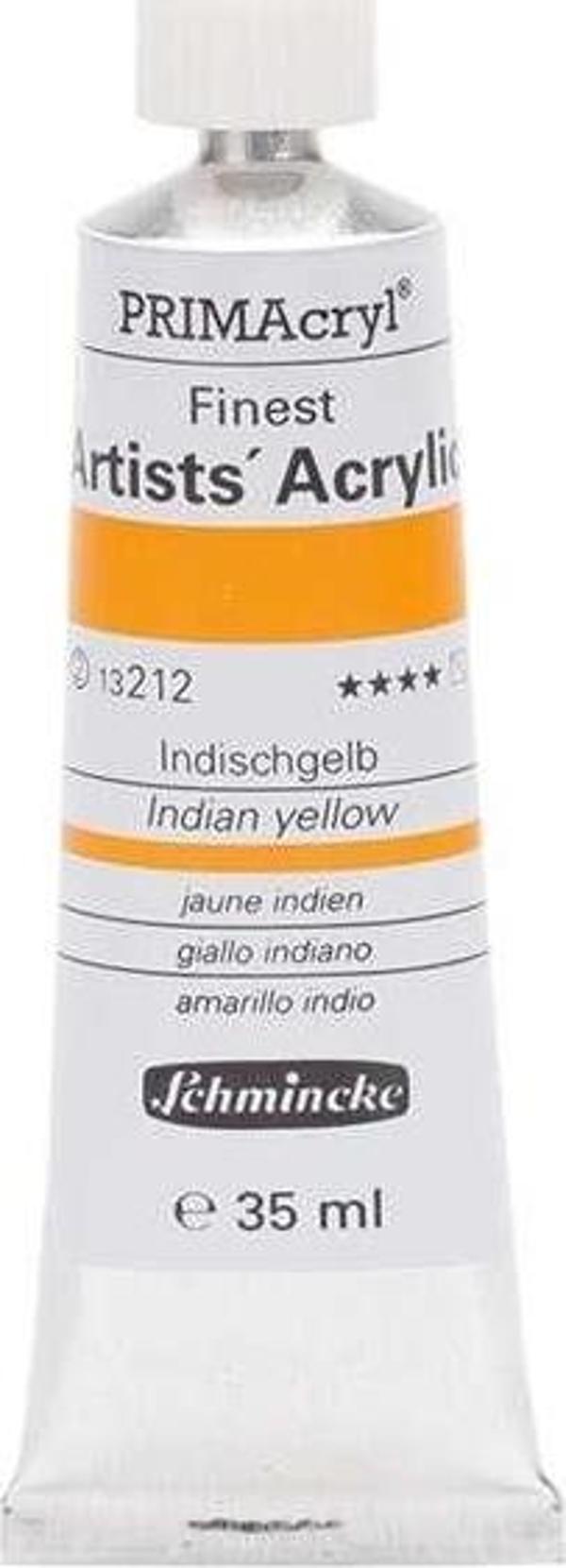 Schmincke PRIMAcryl Artists Profesyonel Akrilik Boya 35 ml Seri 2 Indian Yellow 13212 - Image 1