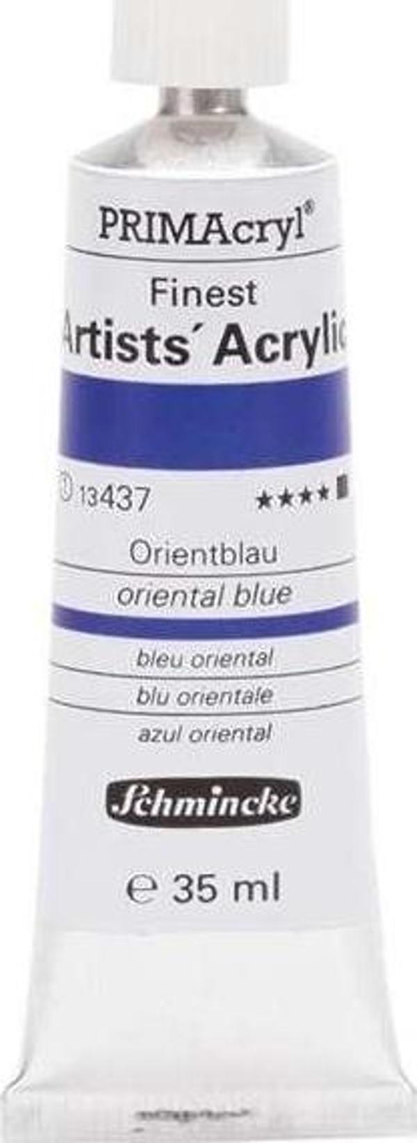 Schmincke PRİMAcryl Artist Akrilik Boya 35 ml Seri 1 Oriental Blue 437 - Image 1