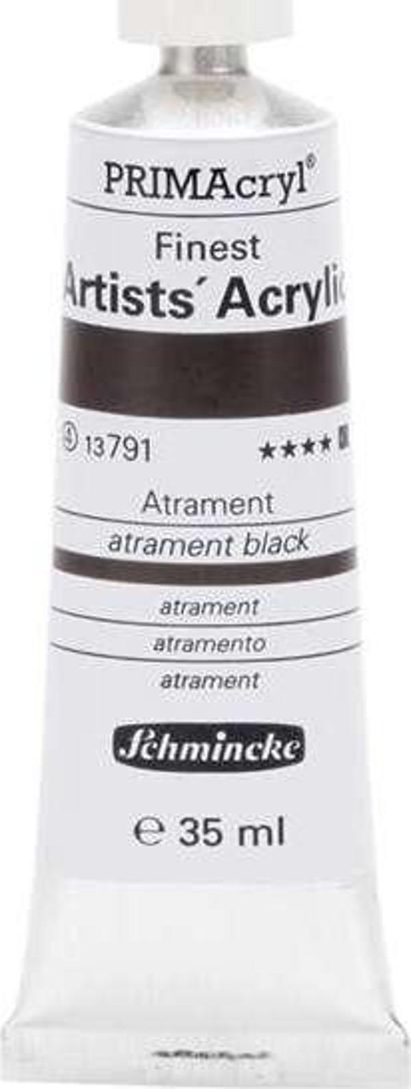 Schmincke PRIMAcryl Artists Profesyonel Akrilik Boya 35 ml Seri 4 Atrament Black 13791 - Image 1