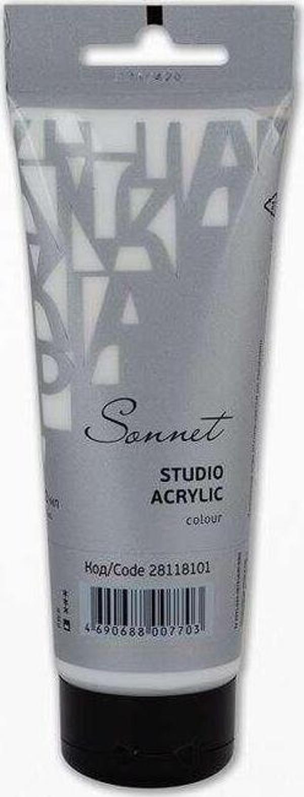 St. Petersburg Sonnet Akrilik Boya 120 ml Titanium White 101 - Image 1