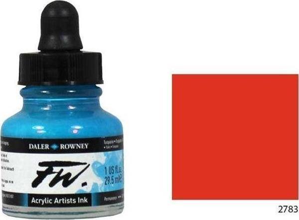 Daler Rowney Fw Ink Likit Akrilik 29.5 ml Scarlet 2783 - Image 1