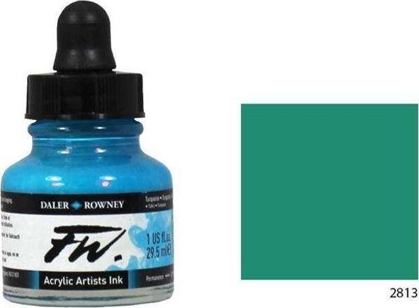 Daler Rowney Fw Ink Likit Akrilik 29.5 ml Shimmering Green 2813 - Image 1