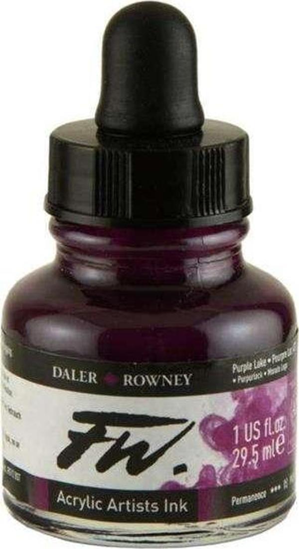 Daler Rowney FW Ink Likit Akrilik Mürekkep 29.5 ml Purple Lake 2778 - Image 1