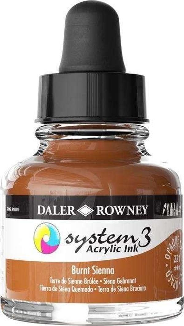 Daler Rowney System3 Ink Akrilik Mürekkep 29.5 ml Burnt Sienna - Image 1