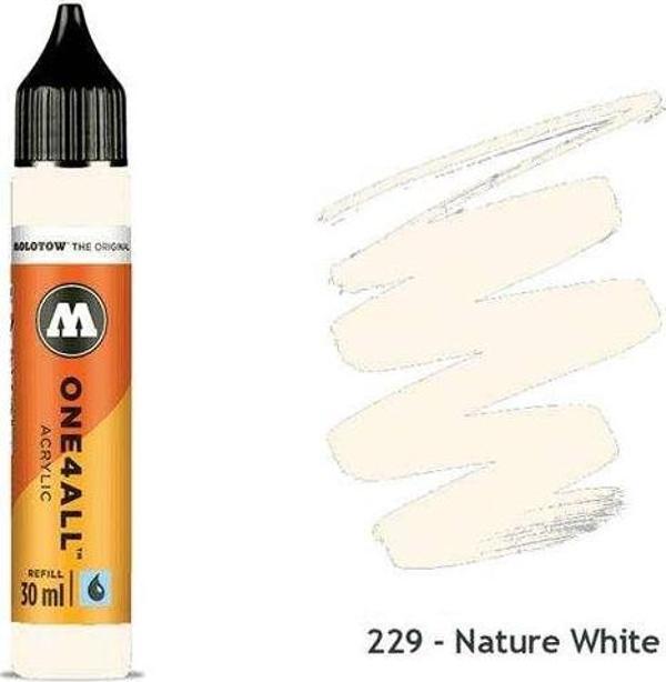Molotow One4All Akrilik Mürekkep Refill 30 ml Nature White 229 - Image 1