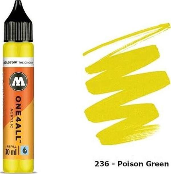 Molotow One4All Akrilik Mürekkep Refill 30 ml Poison Green 236 - Image 1
