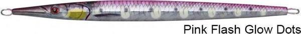 Savage gear 3D Needle Jig 120 gr 21,5 cm Suni Yem Pink Flash Glow Dots - Image 1