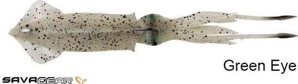 Savage gear 3D TPE Swim Squid 125mm 25g 2 Adet Suni Yem Green Eye - Image 1