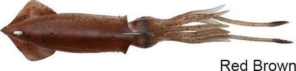 Savage gear 3D TPE Swim Squid 95mm 10g 2 Adet Suni Yem Red Brown - Image 1